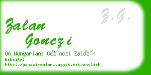 zalan gonczi business card